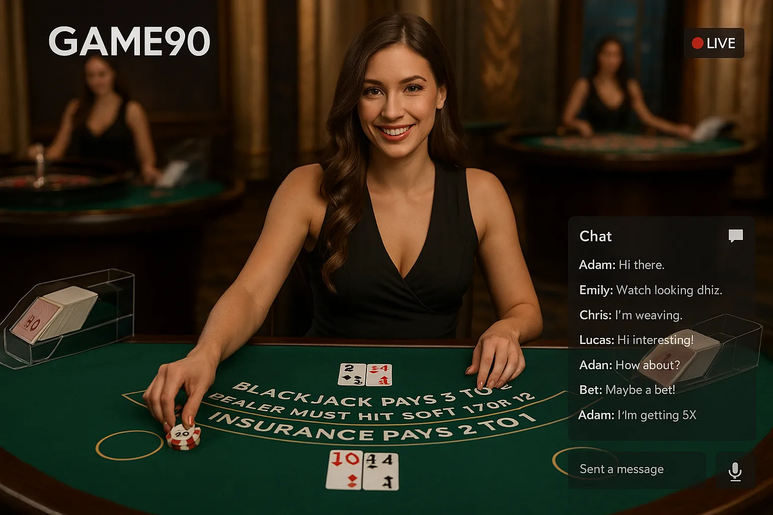 O GAME90 Live Casino lança promoções regularmente
