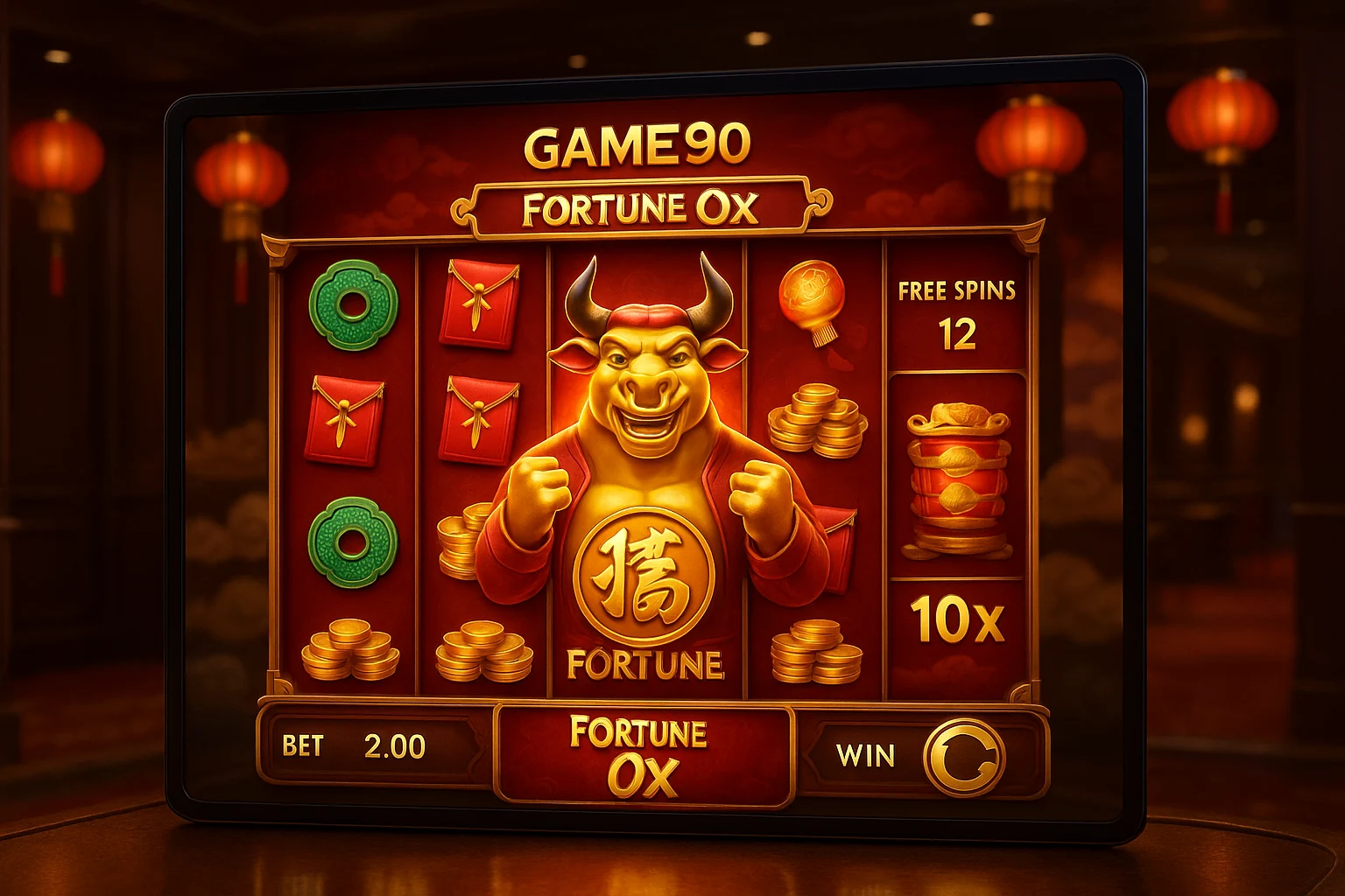 Fortune Ox no GAME90 - Aposte Agora e Reivindique Seus Ganhos