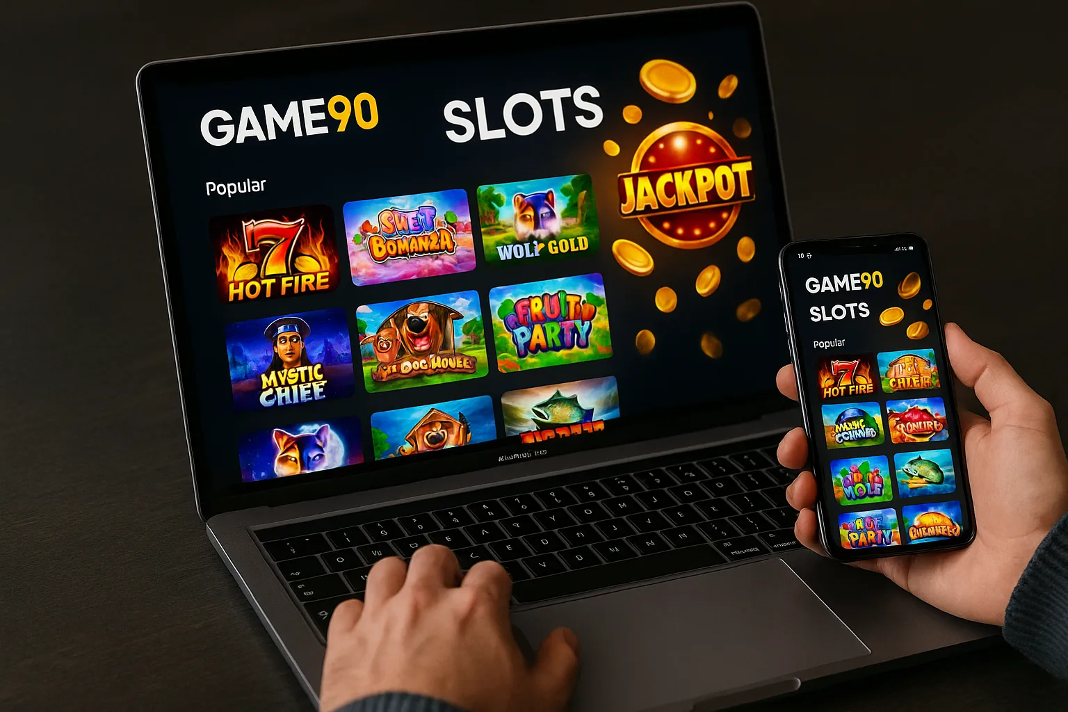 Explore o mundo das slot machines no GAME90 Casino